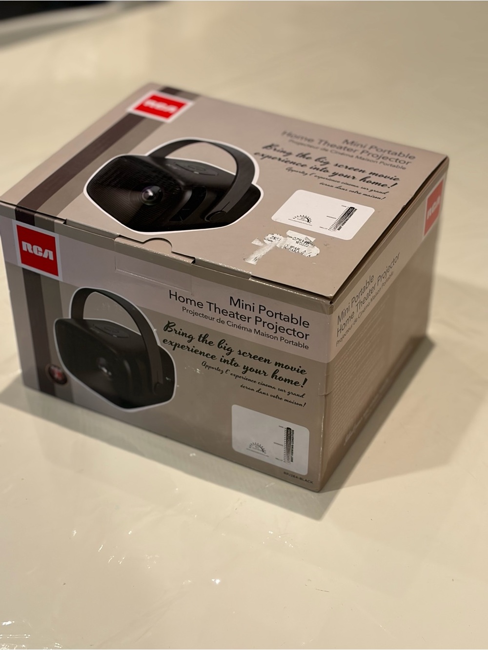 RCA Mini Portable Home Theater Projector - Gray Box